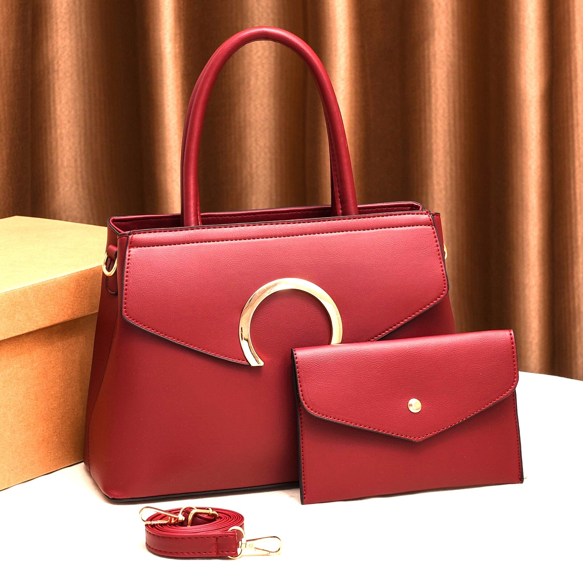 2 in 1 Red Girls Handbag 4242