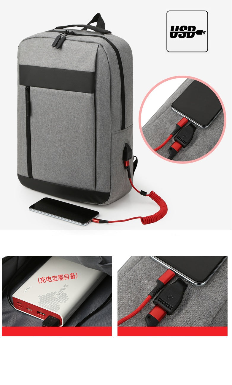 Red Men & Women bookbag USB Charger 4003