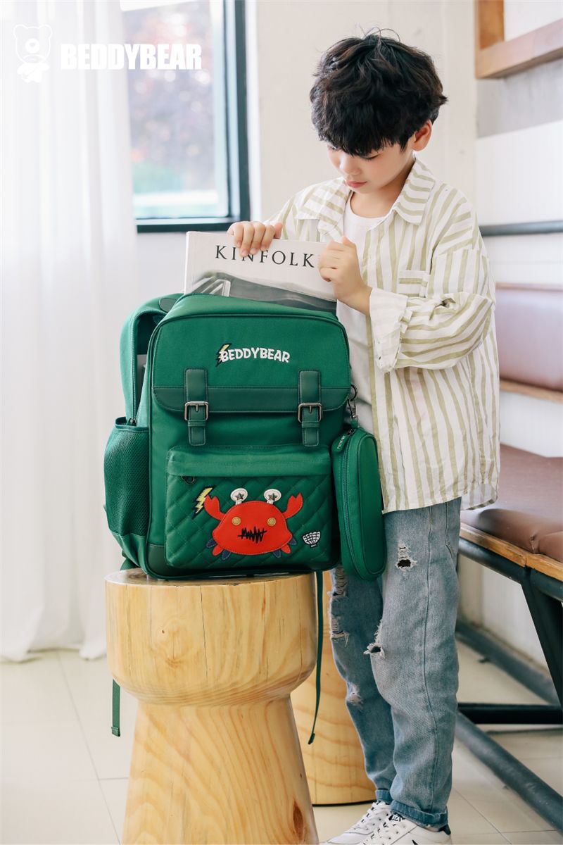 Premium Green Kids Bag Lightweight School and Shoulder Bag 4091