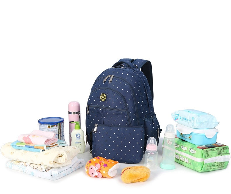 Black 2 in 1 Baby Nappy Changing Backpack 4127