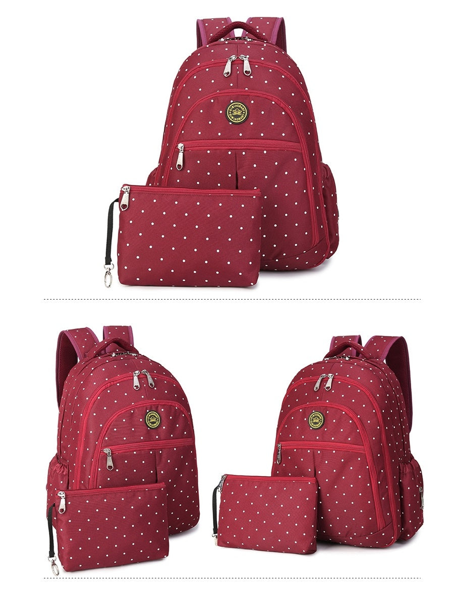 Red 2 in 1 Baby Nappy Changing Backpack 4127