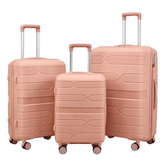 Golden Goby London Carry-On Luggage Suitcase 3Pcs Sets On Wheels Oxford Luggage 3007