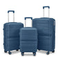 Blue Goby London Carry-On Luggage Suitcase 3Pcs Sets On Wheels Oxford Luggage 3007