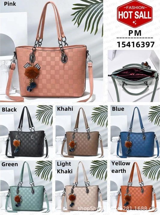 Black  Leather Handbag for ladies 993-5
