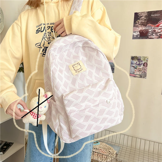Pink Girls college backpack 4208