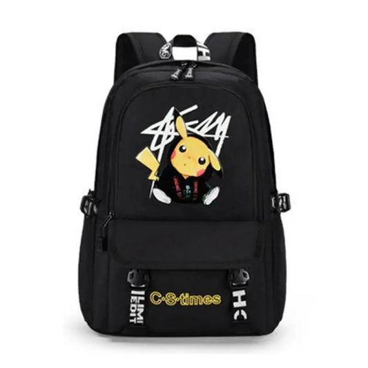 Black School Bag College backpack 4071