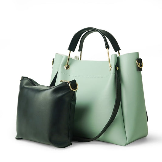 Light Green 2 in 1 Ladies Tote Bag 8850-2