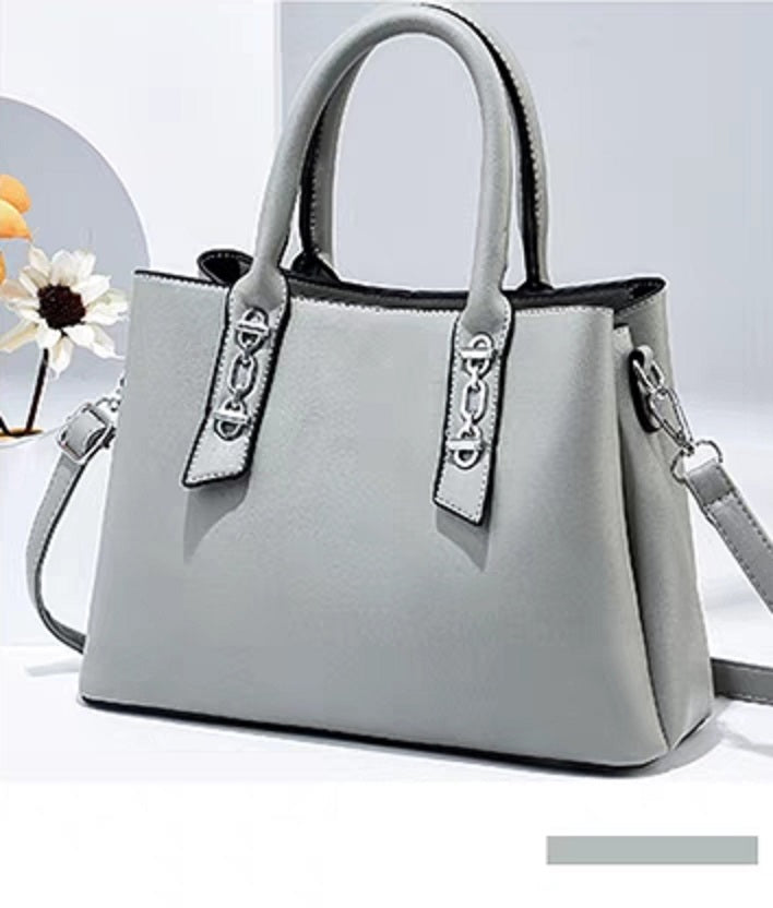 Grey Handbag For Girls 8807