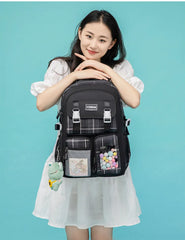 5Pcs Set School & College Backpack sale For Girls 4202