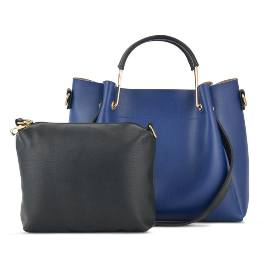 Blue 2 in 1 Ladies Tote Bag 8850-2