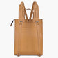 Yellow Leather Backpacks For women-Chic Zipper Closure Backpack 557-2