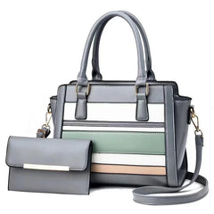 2 in 1 Grey Girls Handbag 8853-8