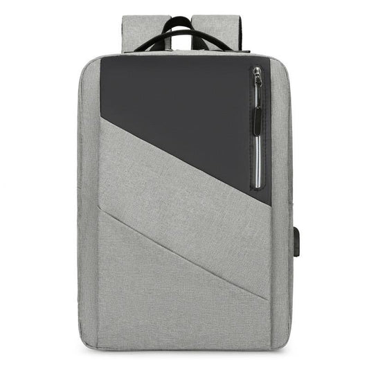 Grey Men & Women bookbag USB Charger 4213