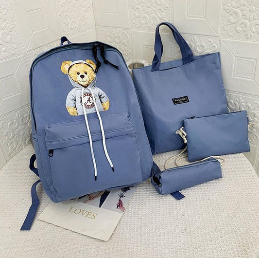 Blue Girls Backpack 4 in 1 School Backpack for Girls 4211