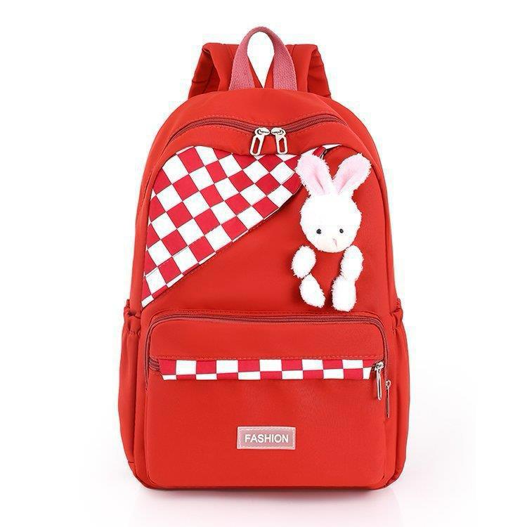 Red School & College Backpack sale For Girls 4216 - Galaxy Bags