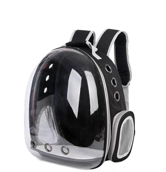 Innovative Transparent Space Capsule Pet Backpack Black Cat & Dog Bag 4160