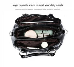 Handbag 3 Layers Leather Bags Women Vintage Shoulder Bags A13