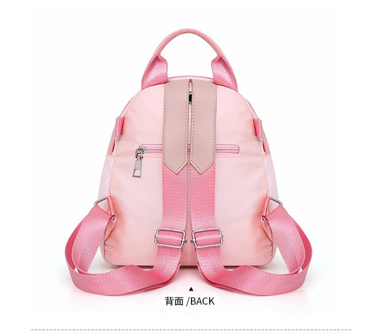 Pink Women's Backpack 2024 Exquisite Embroidery Multifunctional Bag 10W11