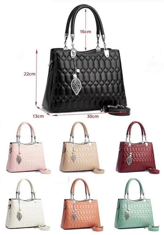 Black Exquisitely Hand-Embroidered Handbags for Girls 6690-8