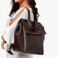 Brown Women Leather Backpacks 557
