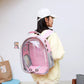 Grey Cat & Dog bag was exposed pet bag dog out portable space capsule transparent backpack 4160