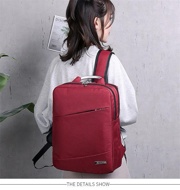 Red Mens Womens Laptop Business Backpack 4232