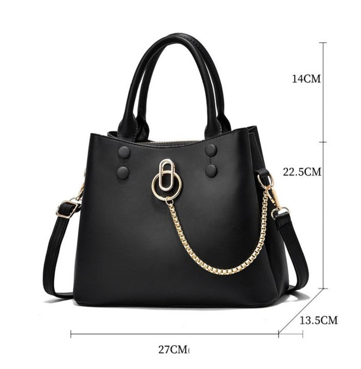 Black Check Handbag Sale For Girls 058-8