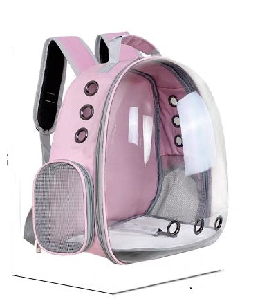 Grey Cat & Dog bag was exposed pet bag dog out portable space capsule transparent backpack 4160
