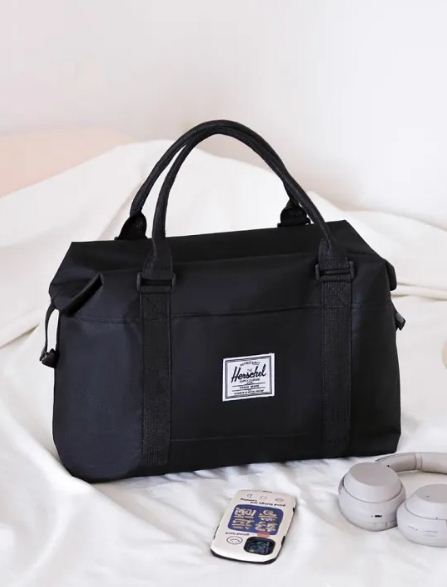Black Travel Duffel Bag for Men & Women 4039
