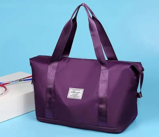 Dark Purple Travel Duffel Bag for Men & Women 4039