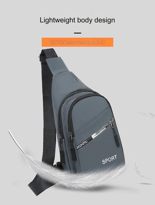 Grey Messenger Bags Sports Bag Gym Bag  4172