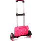Black Kid Trolley for Backpack: Expandable 2-Wheel School Bag Luggage with High-Function Chariot Rod - Item 156