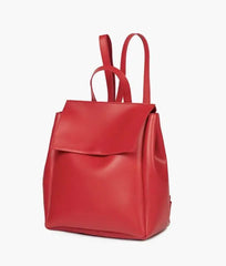 Red Women Leather Backpacks 557 - Galaxy Bags