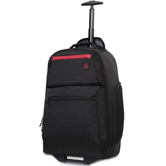 Protege 22" Black Rolling Backpack with Telescopic Handle 101