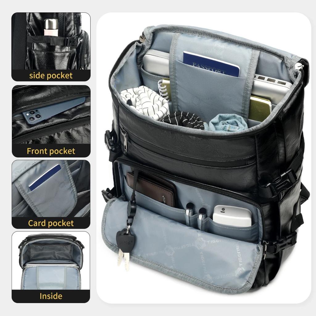 Black Traveling school backpack bags Laptop 15.6 inch 9061