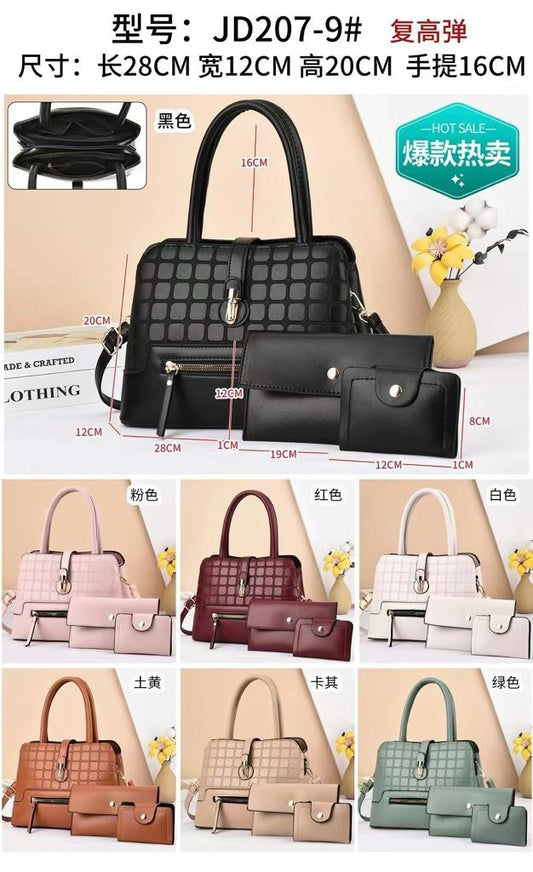 Black 3 in 1Handbag For Girls 207-2