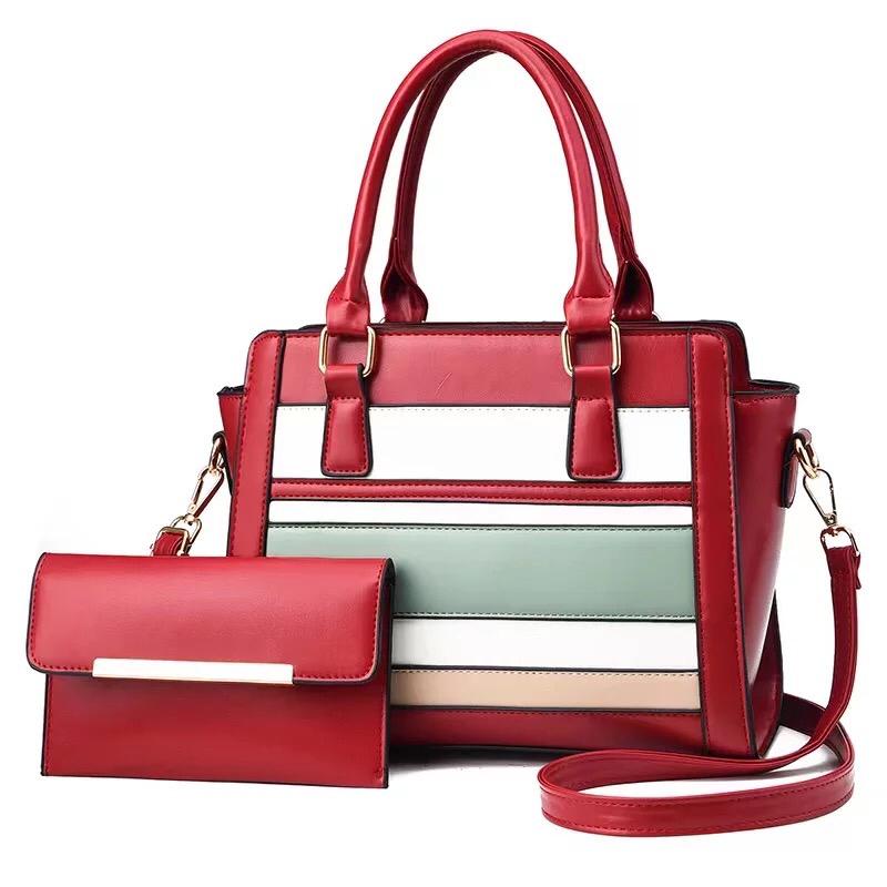 2 in 1 Red Girls Handbag 8853-8