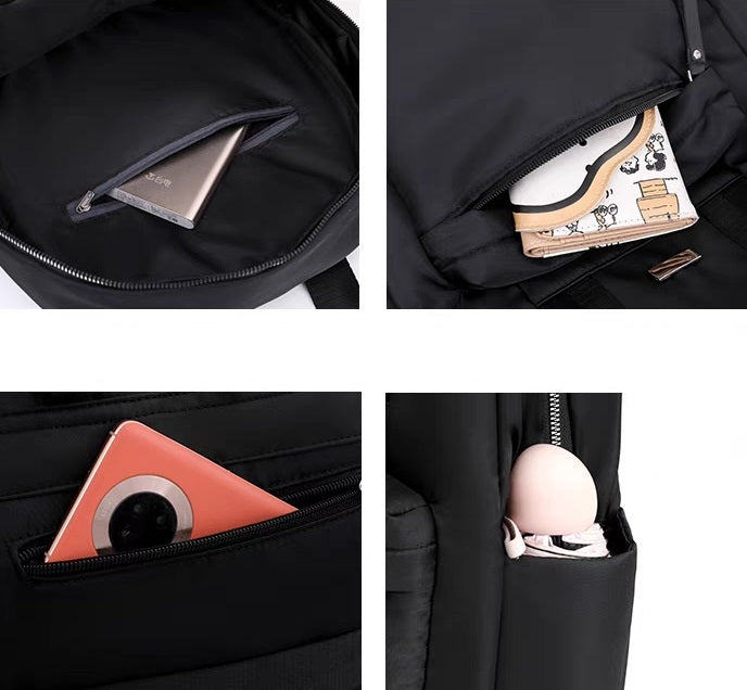 Black Women's Mini Backpack: Perfect for Weekend Getaways 4176