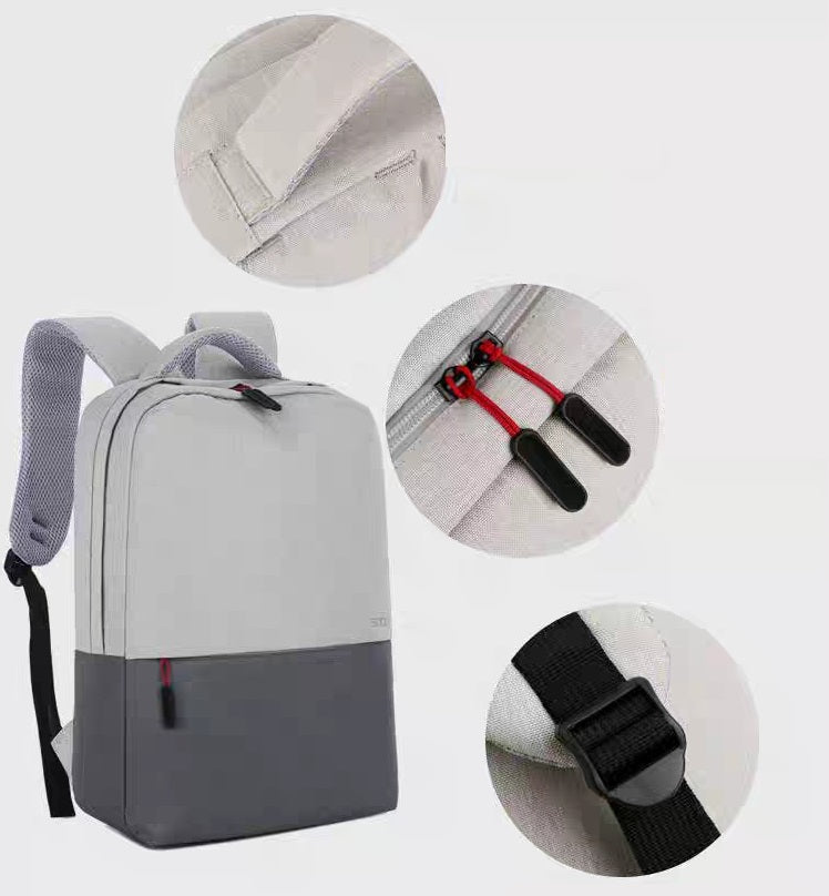 Grey Waterproof Laptop Bag for Men and Women 4182
